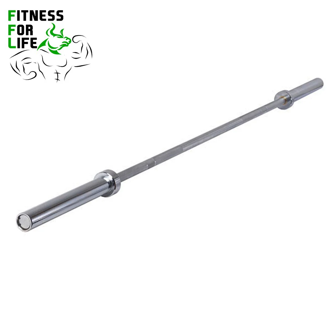 340 lb Tri Grip Weight Plates Set + Bar + Rack - Image 5