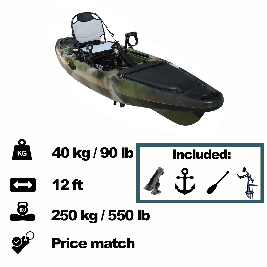 FishermanXII Pedal Kayak 12ft - Image 8