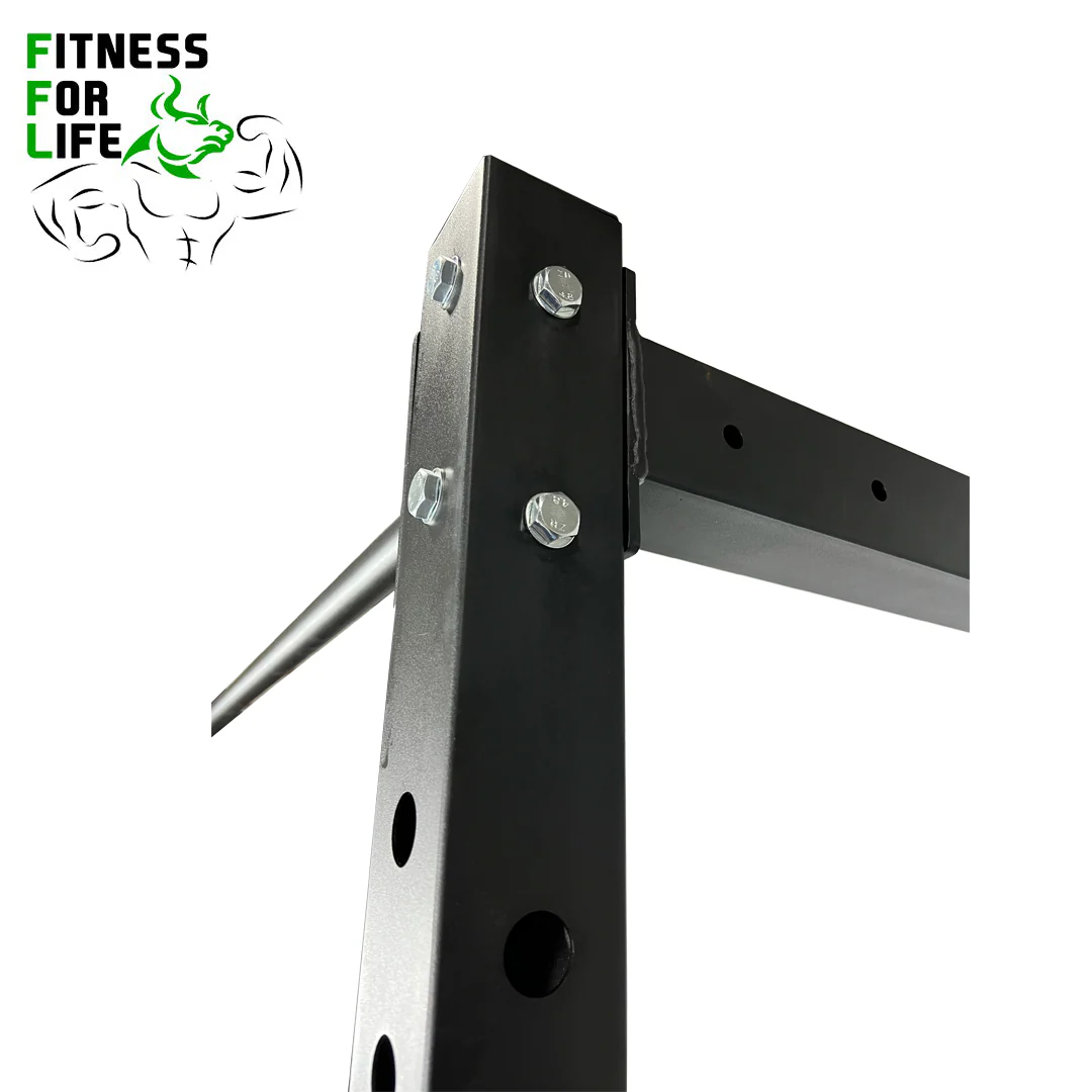 Heavy duty squat cage (3" x 3'' x 3mm) + Pulley - Image 5