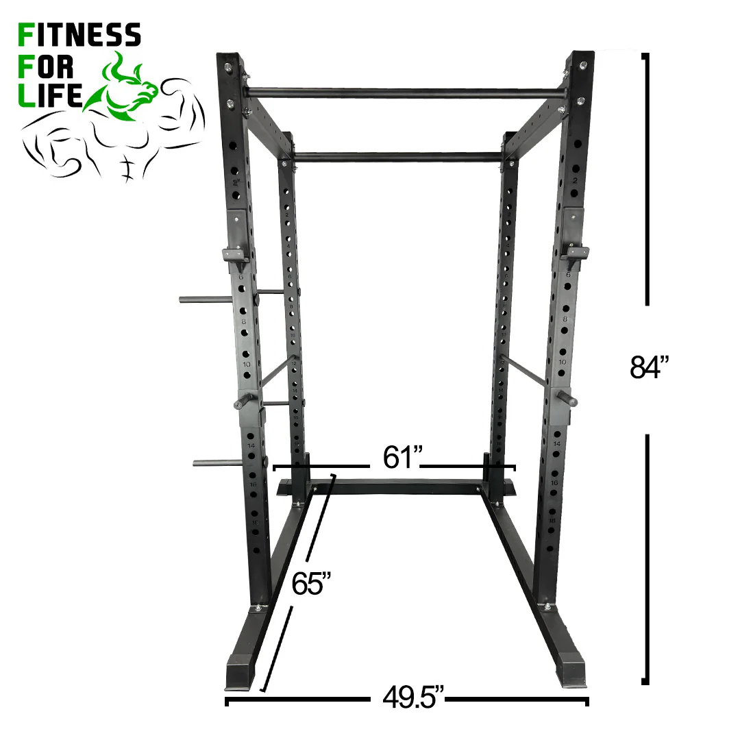 Heavy duty squat cage (3" x 3'' x 3mm) + Pulley - Image 6