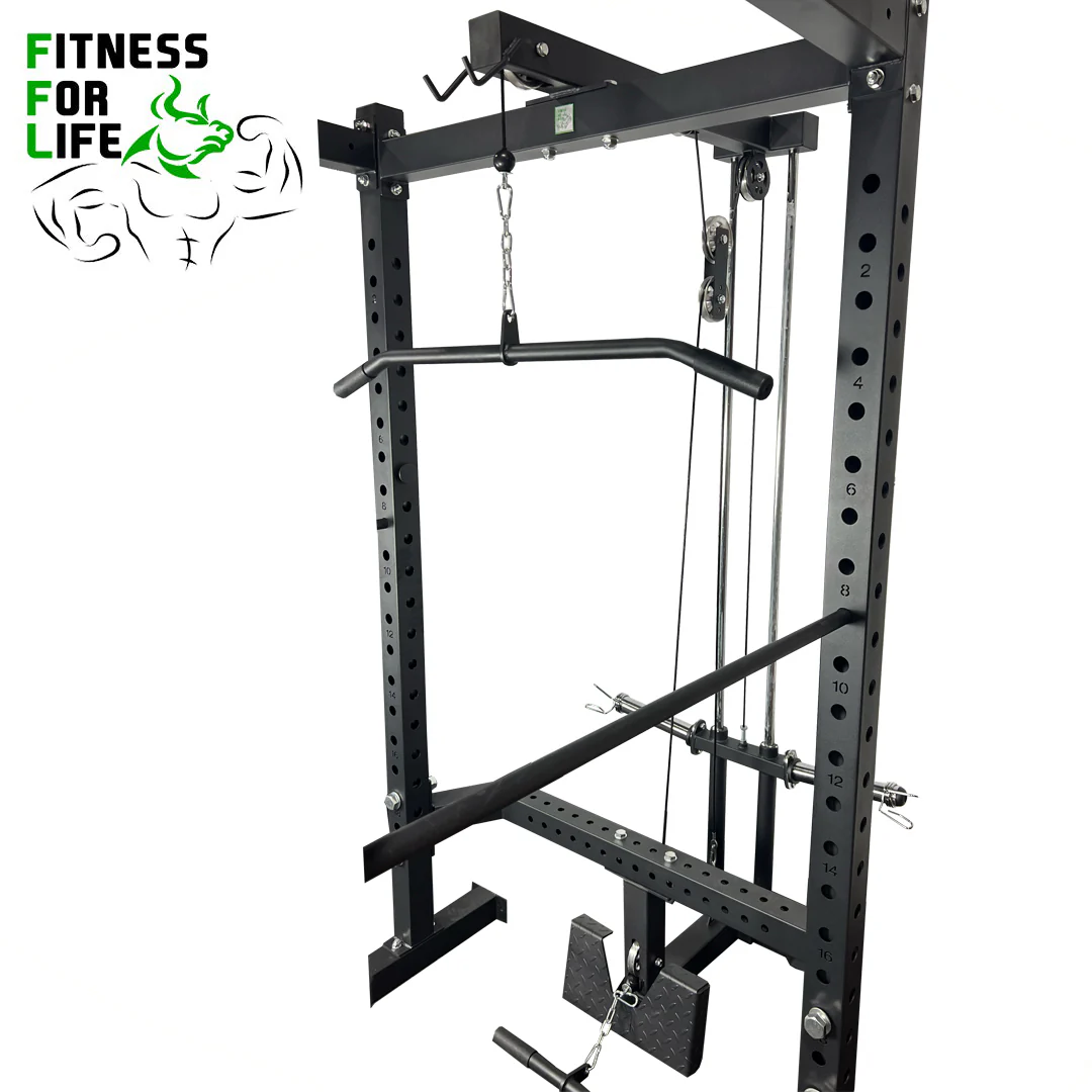 Heavy duty squat cage (3" x 3'' x 3mm) + Pulley - Image 7