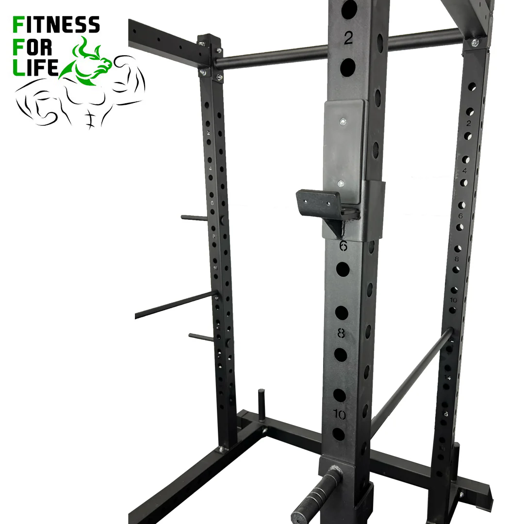 Squat Power Rack Cage 3x3 Heavy Duty Bundle (110 lb ) metal plates - Image 5